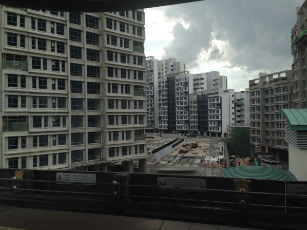 This particular construction project complicated our attempt to get back to the light rail after crossing a river.